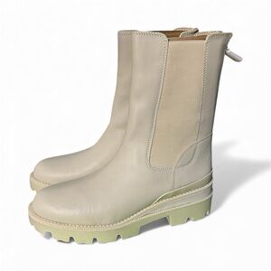 Sam Edelman Genia ivory leather Women's Boots sz 10.5 nwb